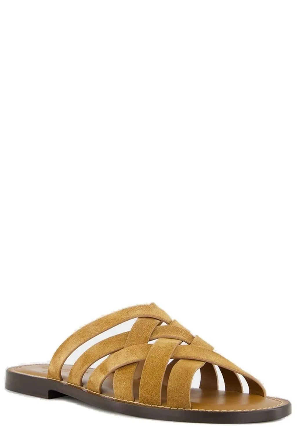 Brunello Cucinelli Open Toe Slip-On Sandals