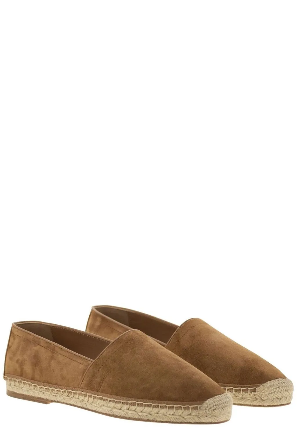 Brunello Cucinelli Logo Printed Slip-On Espadrilles