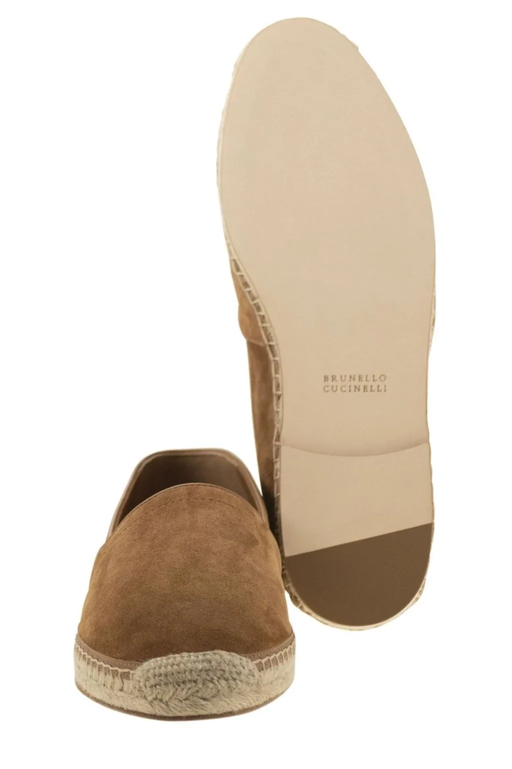 Brunello Cucinelli Logo Printed Slip-On Espadrilles