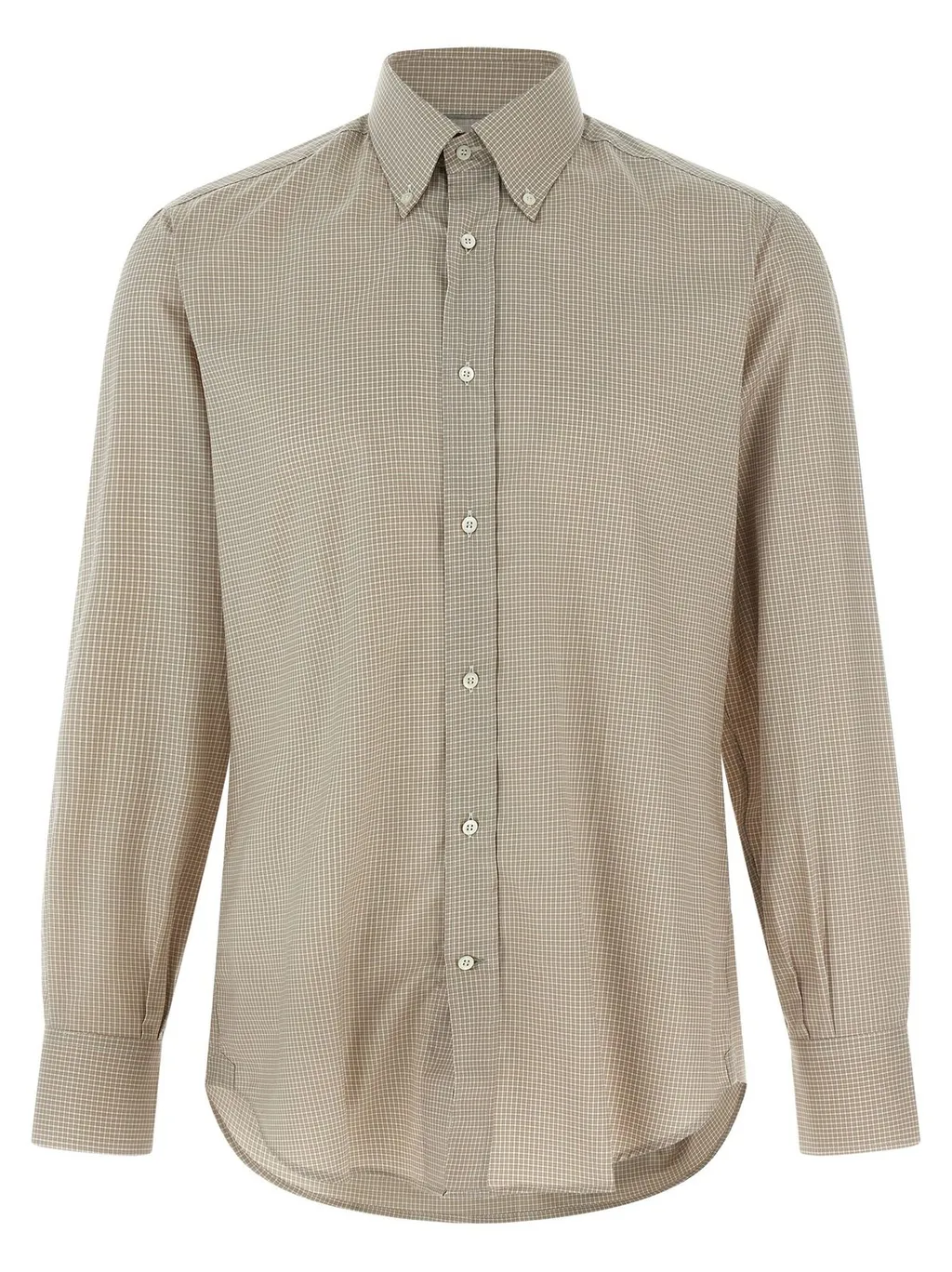 Brunello Cucinelli Checked Long Sleeved Shirt