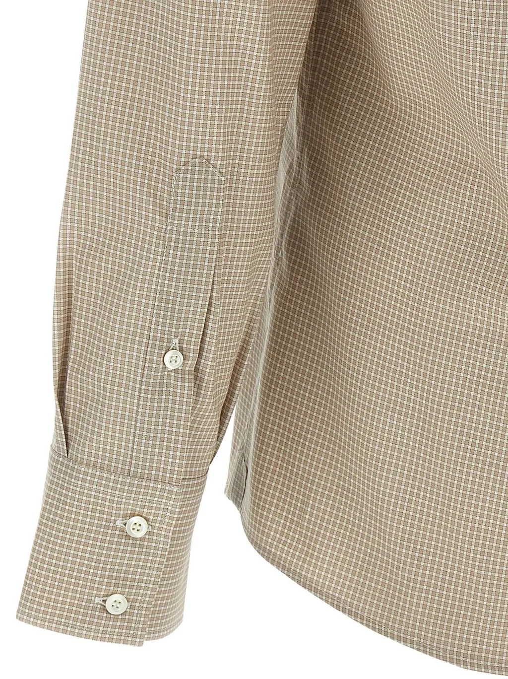 Brunello Cucinelli Checked Long Sleeved Shirt