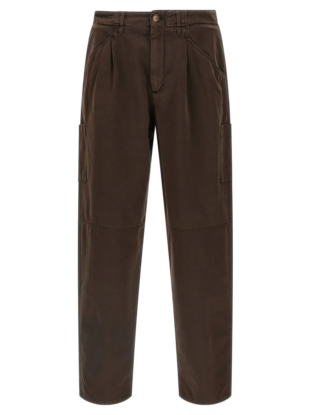 Brunello Cucinelli Buttoned Straight-Leg Trousers