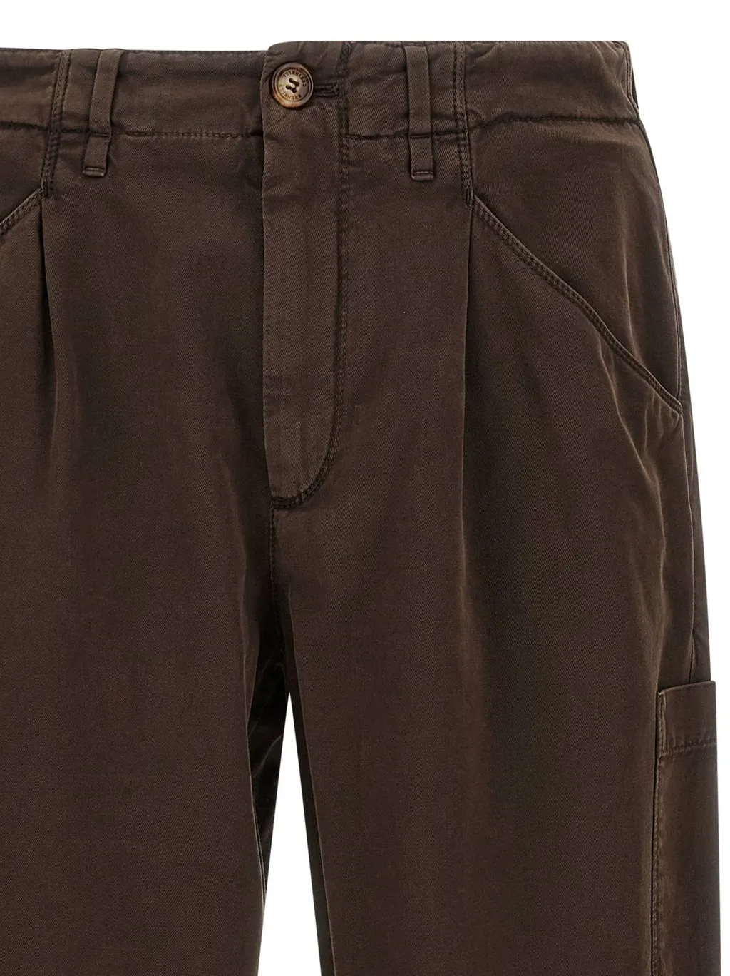 Brunello Cucinelli Buttoned Straight-Leg Trousers