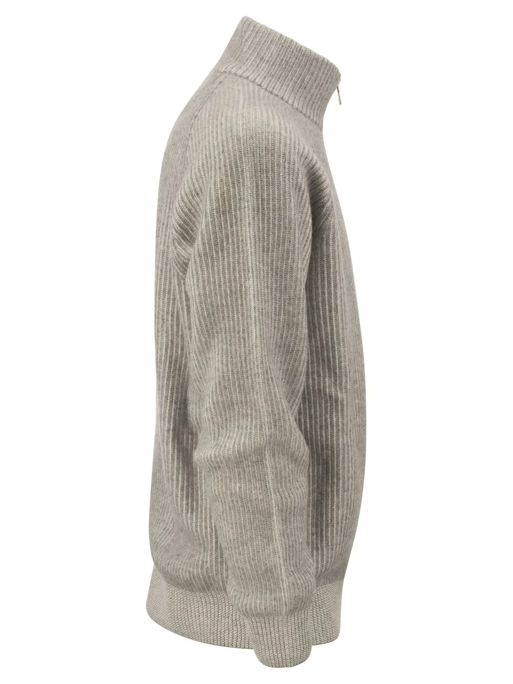 Brunello Cucinelli Half-Zipped Knitted Jumper