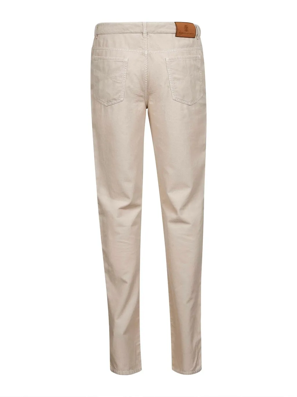 Brunello Cucinelli Logo Patch Straight-Leg Trousers
