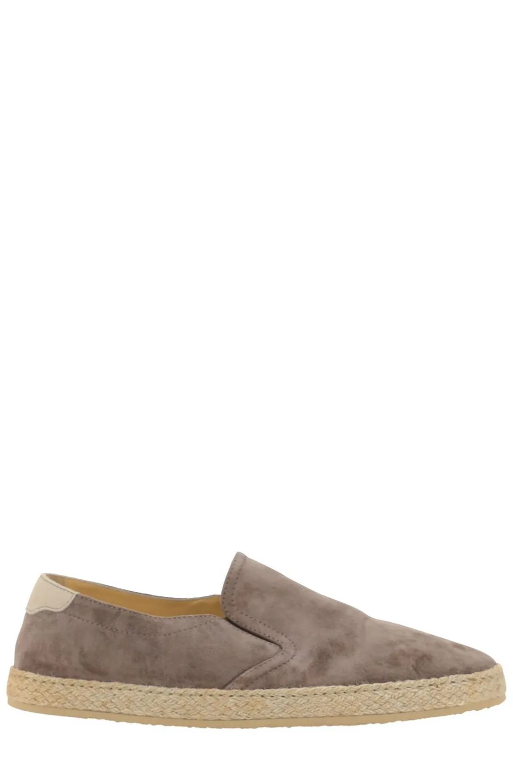Brunello Cucinelli Almond-Toe Slip-On Loafers