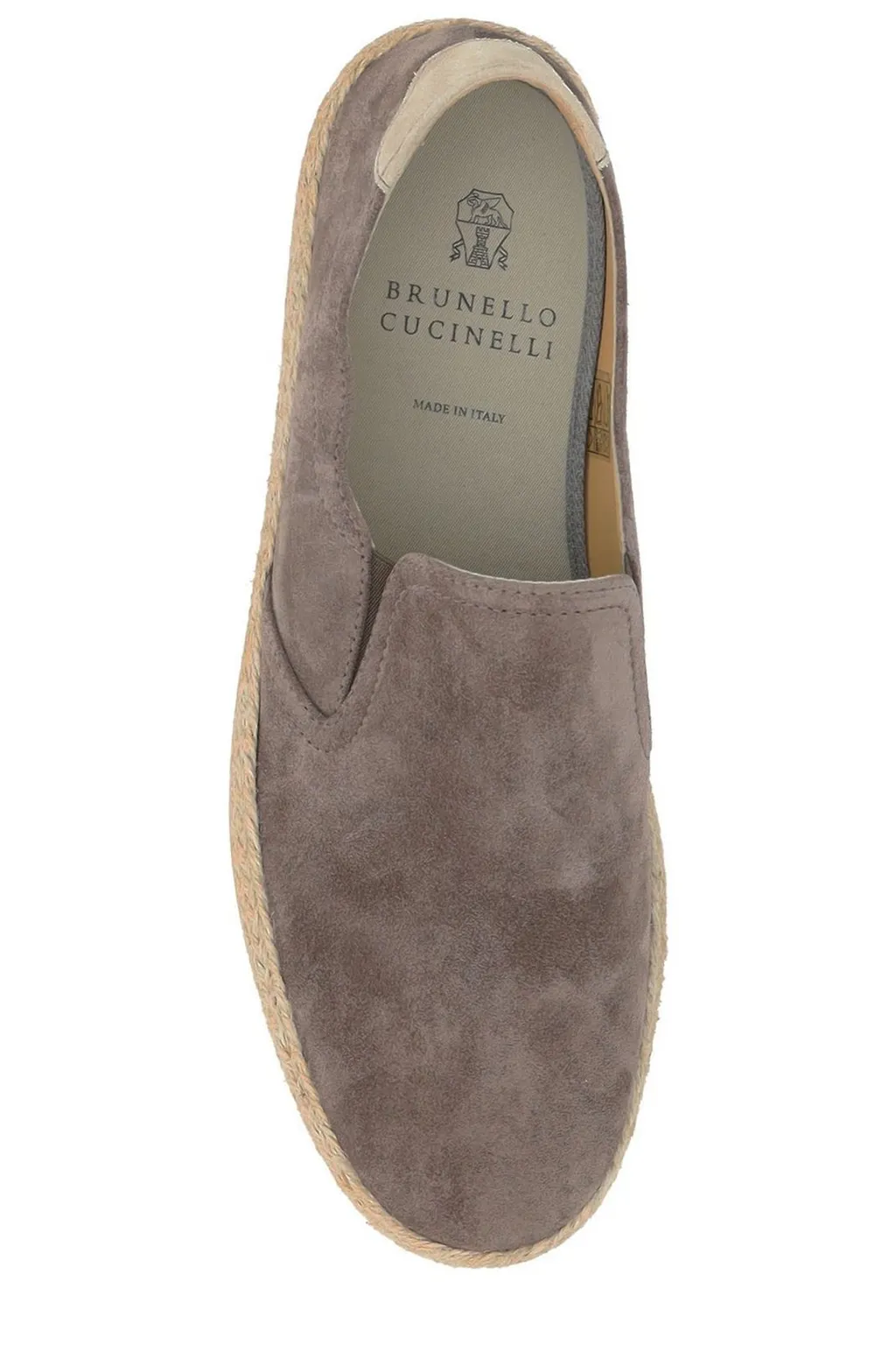 Brunello Cucinelli Almond-Toe Slip-On Loafers