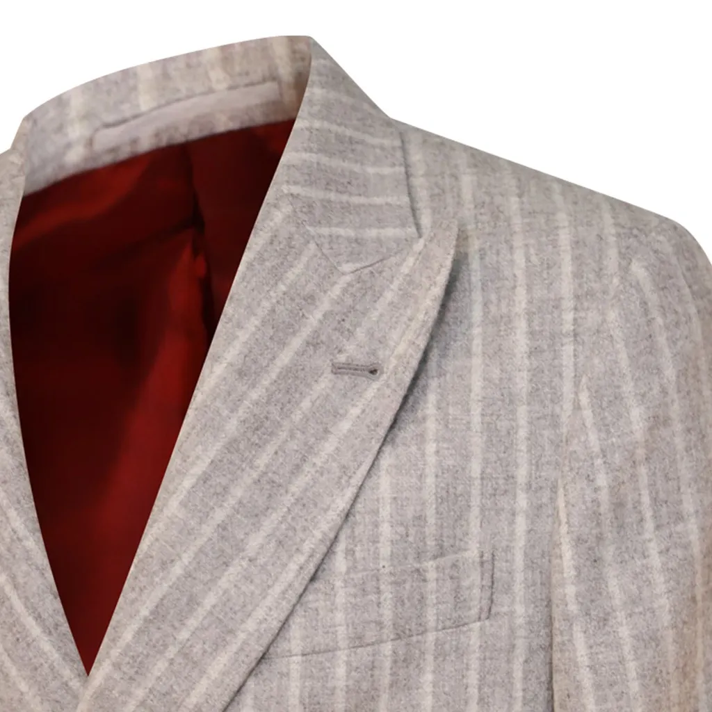 Brunello Cucinelli Striped Two-Piece Tailored Suit
