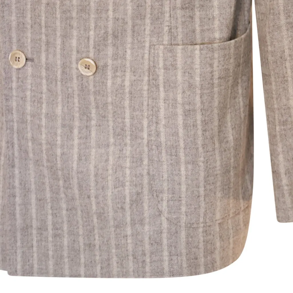 Brunello Cucinelli Striped Two-Piece Tailored Suit