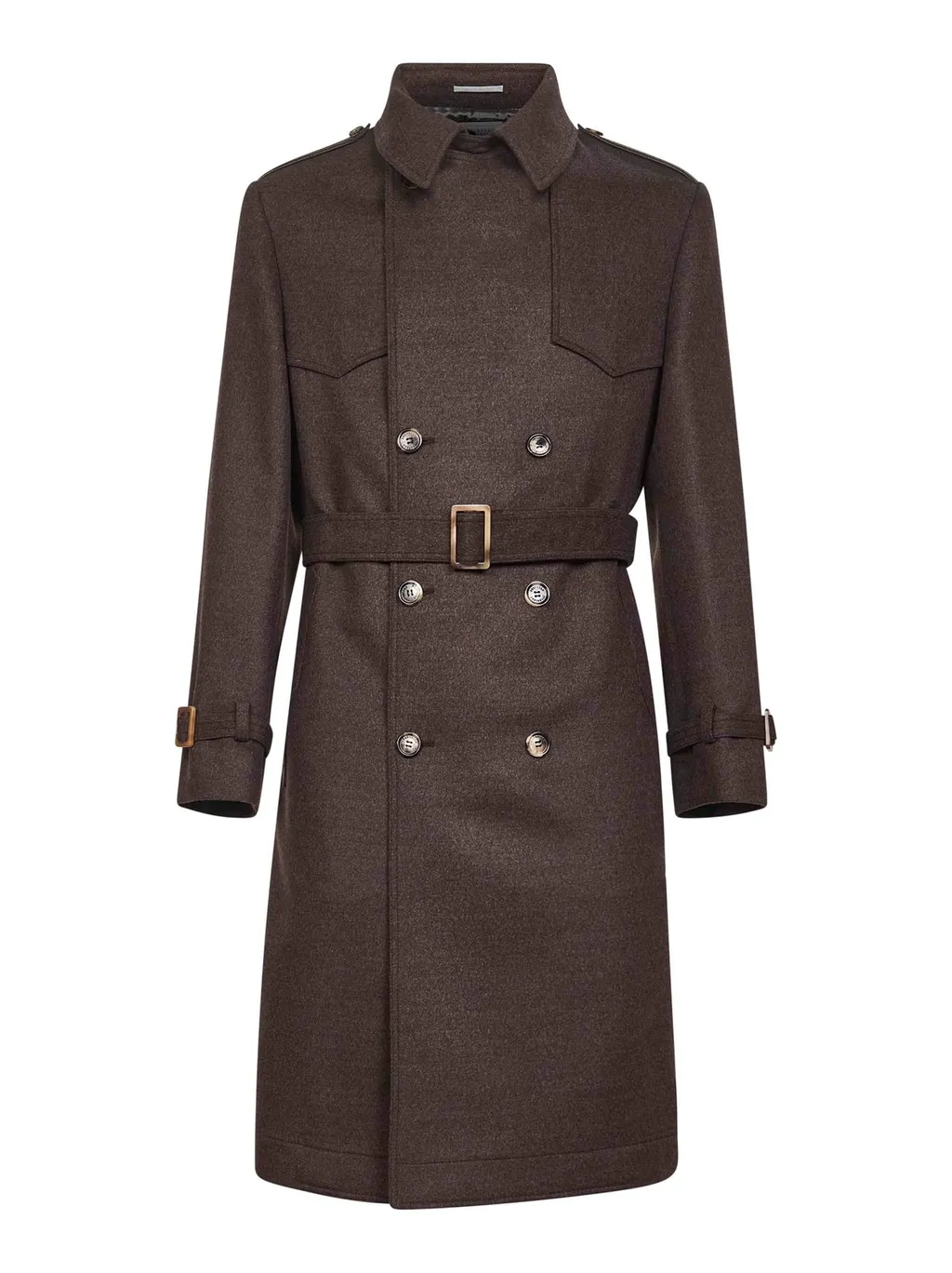 Brunello Cucinelli Double-Breasted Belted Coat