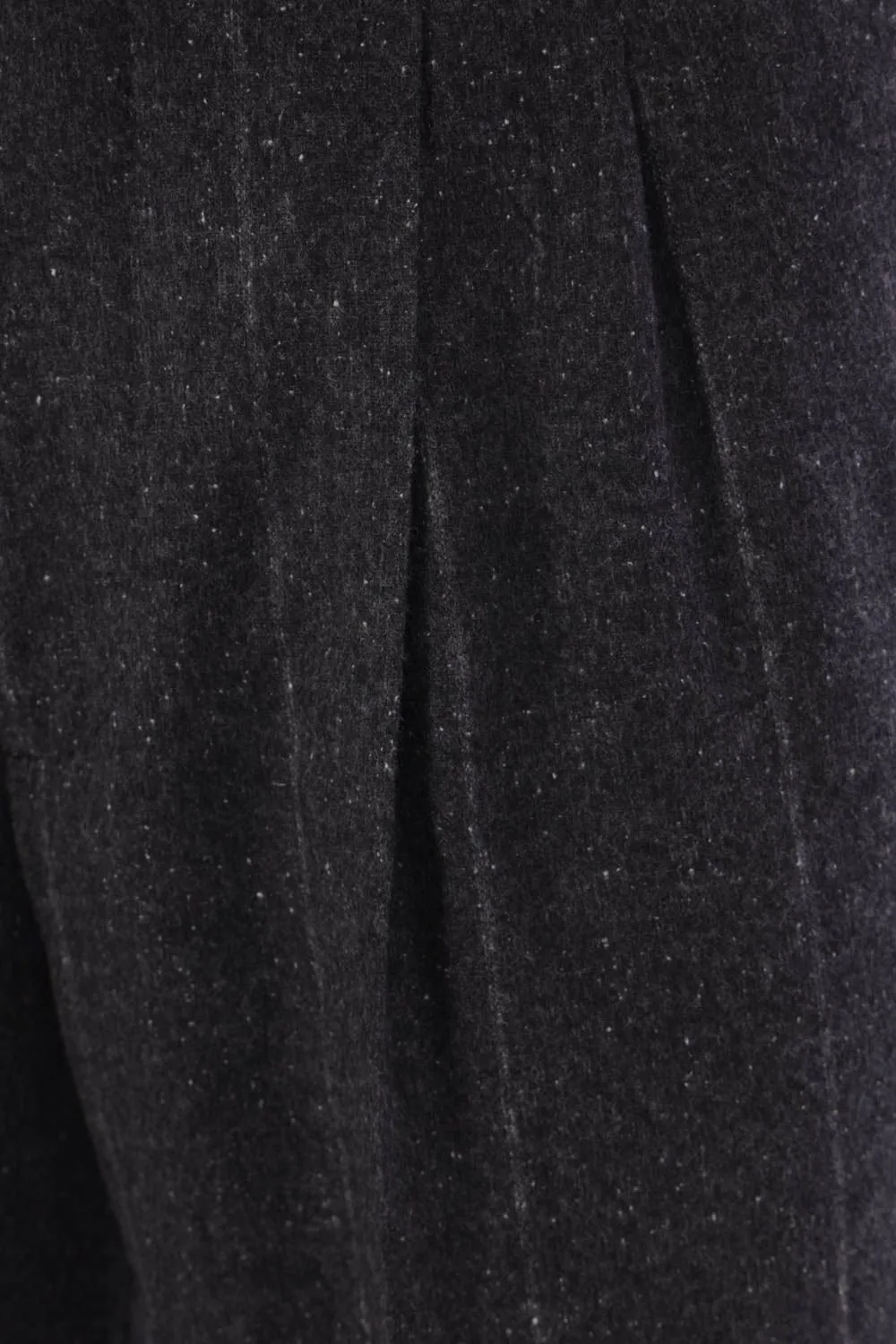 Brunello Cucinelli Flecked Chalk Stripe Flannel Leisure Fit Trousers