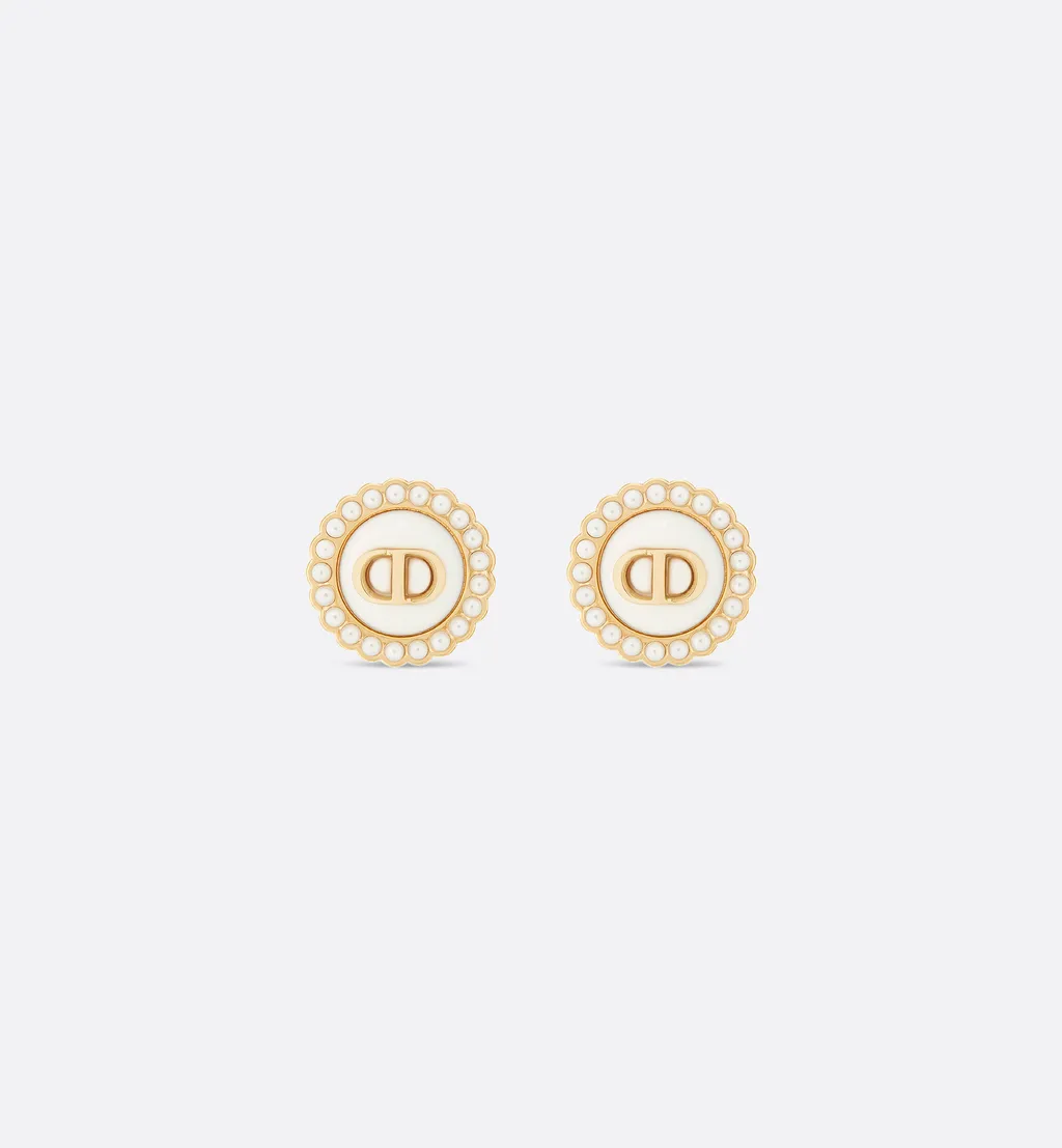 Petit Cd Baroque Stud Earrings