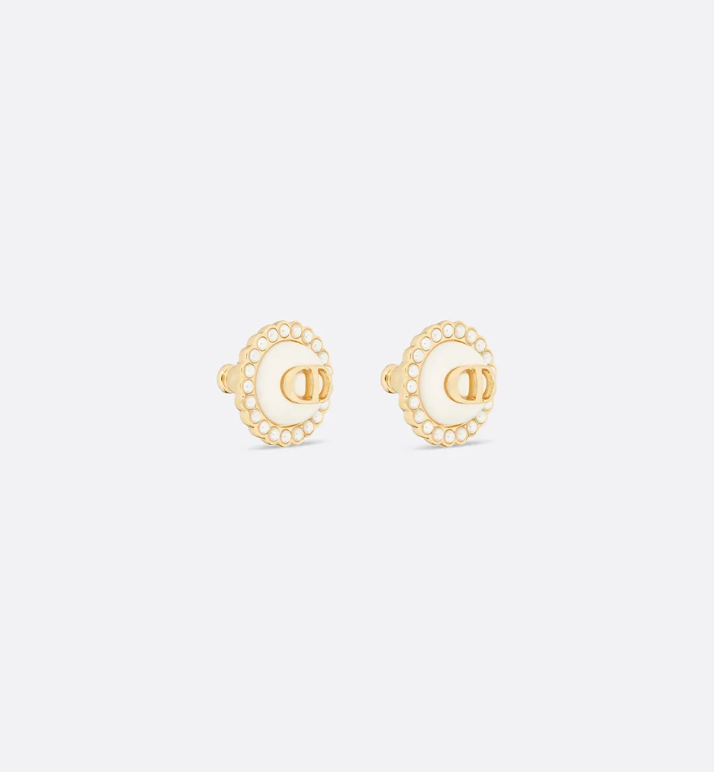 Petit Cd Baroque Stud Earrings