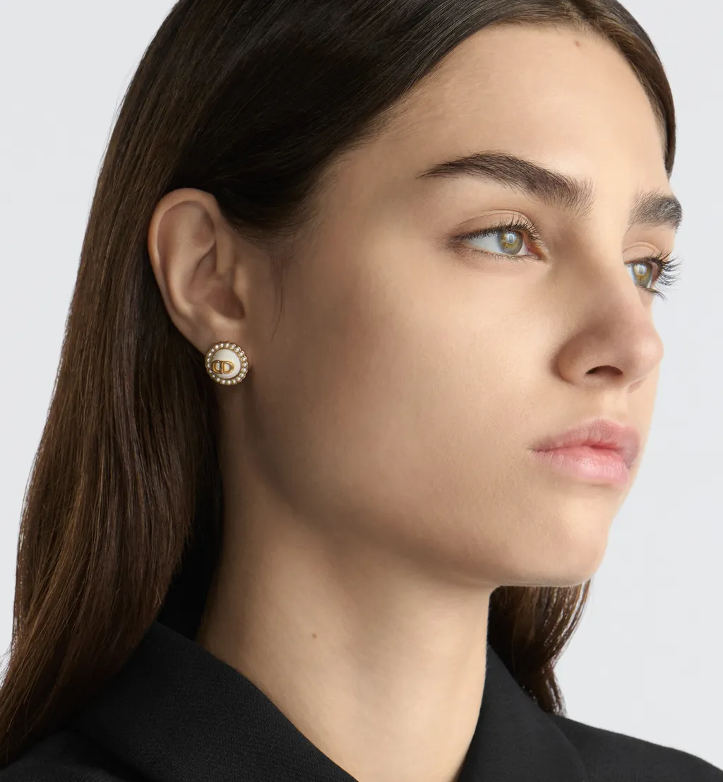 Petit Cd Baroque Stud Earrings