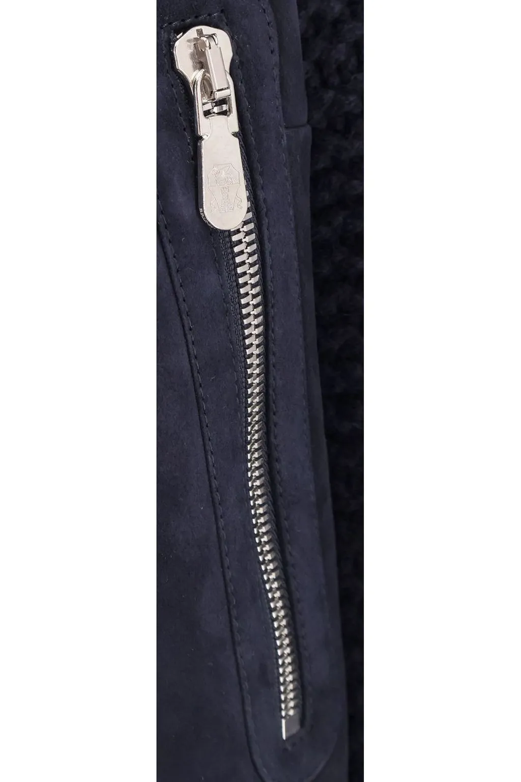 Brunello Cucinelli High Collared Zip-Up Bomber Jacket