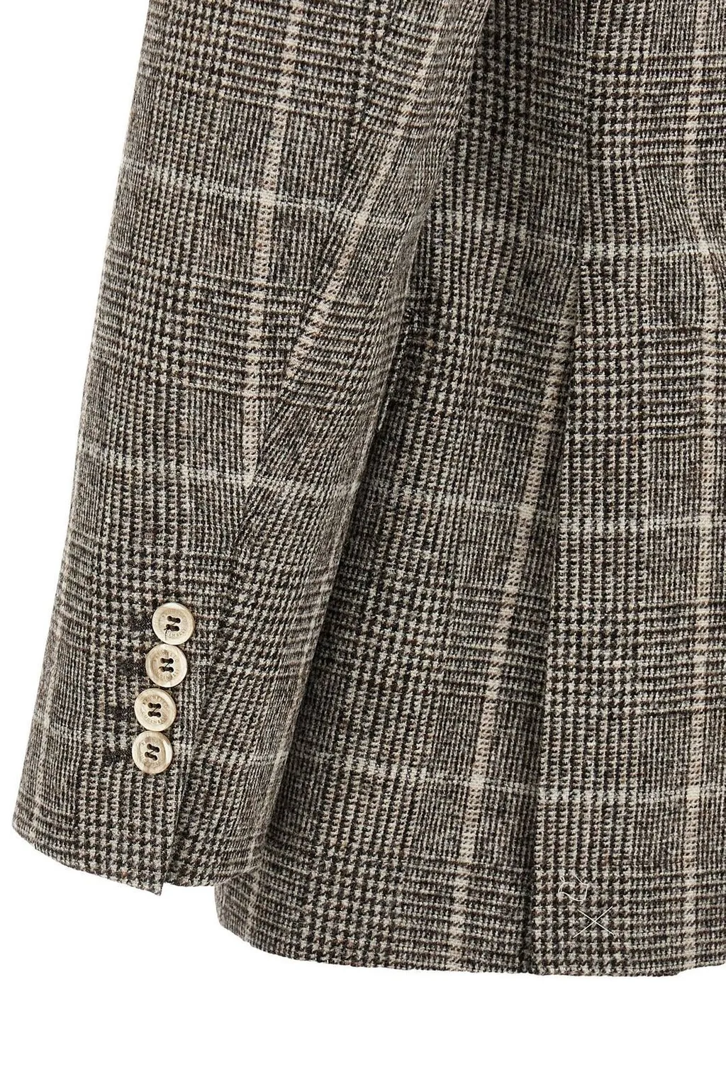 Brunello Cucinelli Checked Single-Breasted Jacket