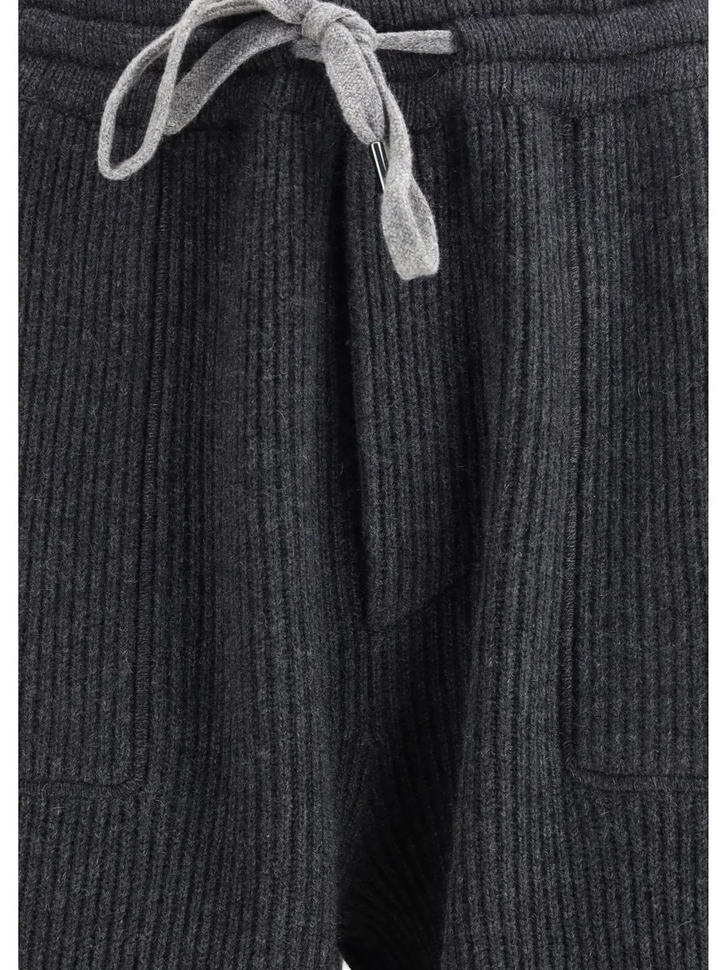 Brunello Cucinelli Drawstring Ribbed Track Pants