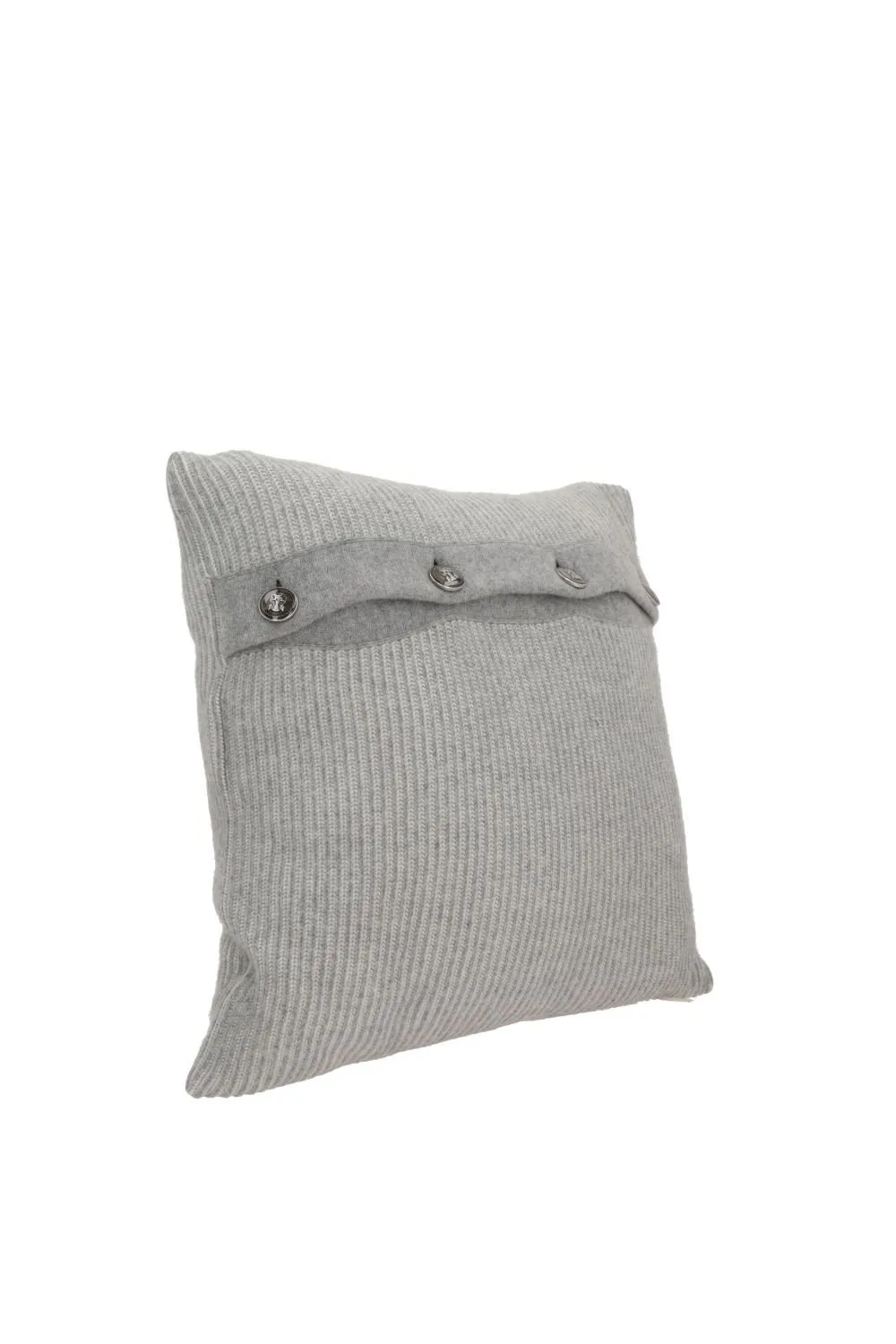 Brunello Cucinelli Vanisé Buttons Detailed Rib Knit Cushion