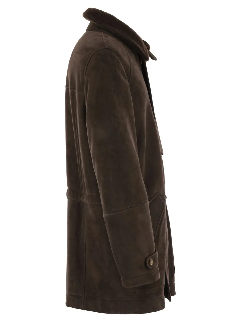 Brunello Cucinelli Straight Hem Shearling Coat