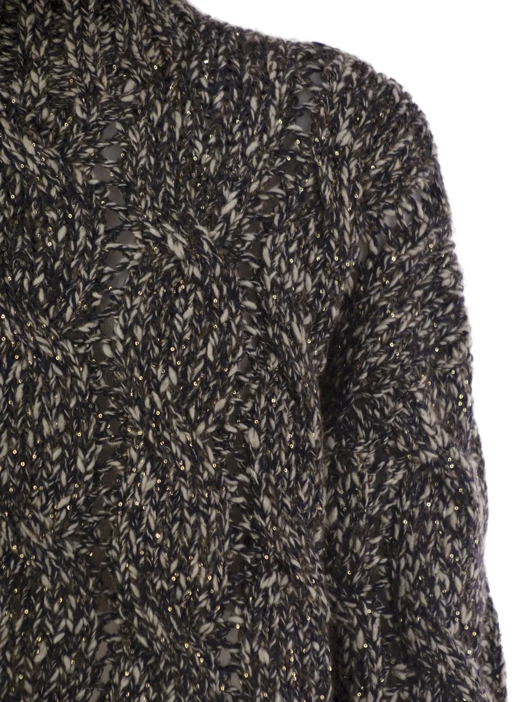 Brunello Cucinelli Turtleneck Braided Sweater
