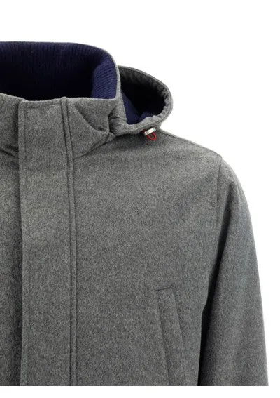 Brunello Cucinelli Long-Sleeved Hooded Coat