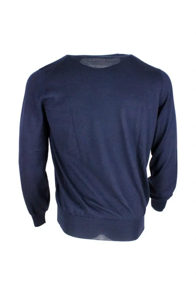 Brunello Cucinelli Ribbed-Knit V-Neck Jumper