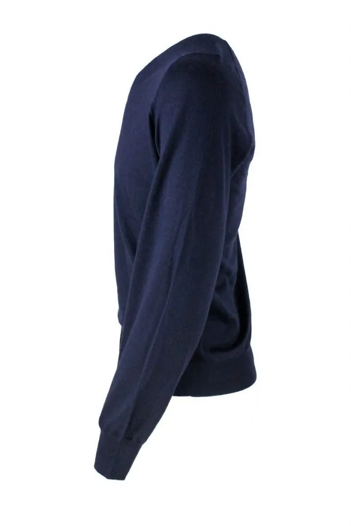 Brunello Cucinelli Ribbed-Knit V-Neck Jumper