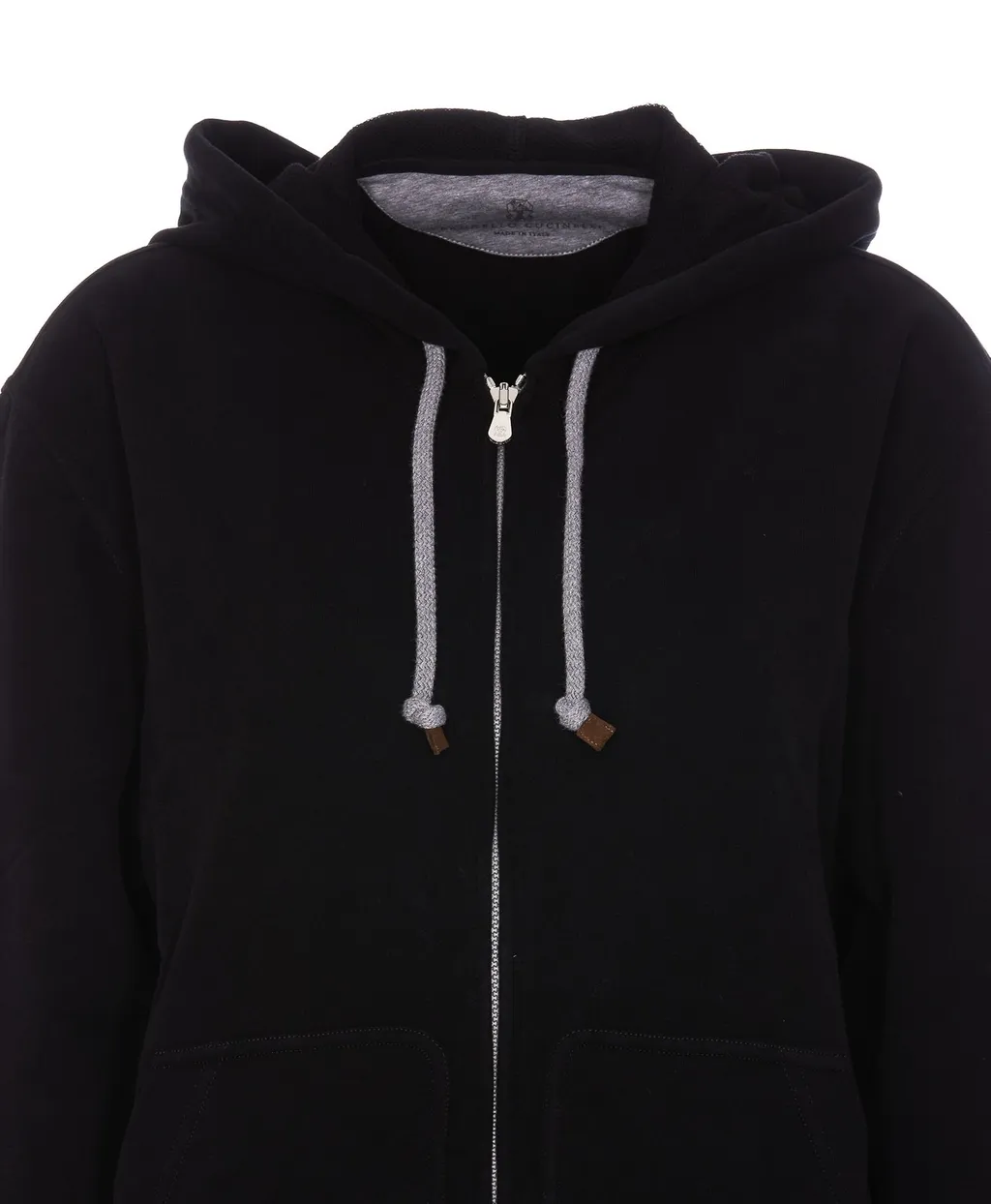 Brunello Cucinelli Zipped Drawstring Hoodie