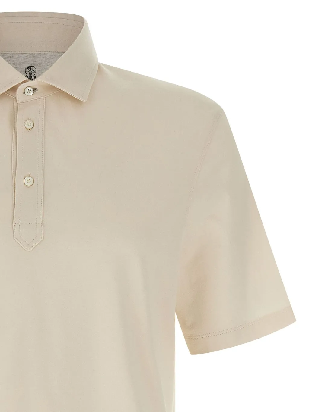 Brunello Cucinelli Short Sleeved Straight Hem Polo Shirt
