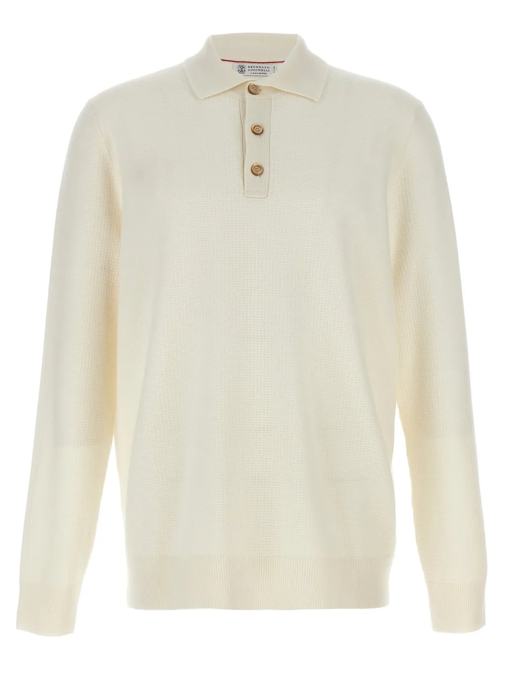 Brunello Cucinelli Long-Sleeved Knitted Polo Shirt