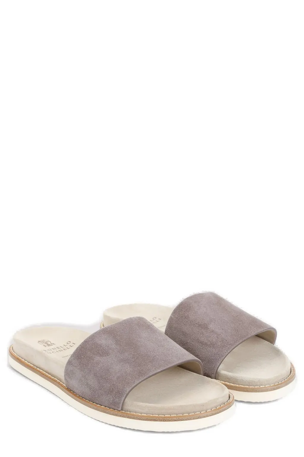 Brunello Cucinelli Open-Toe Slides