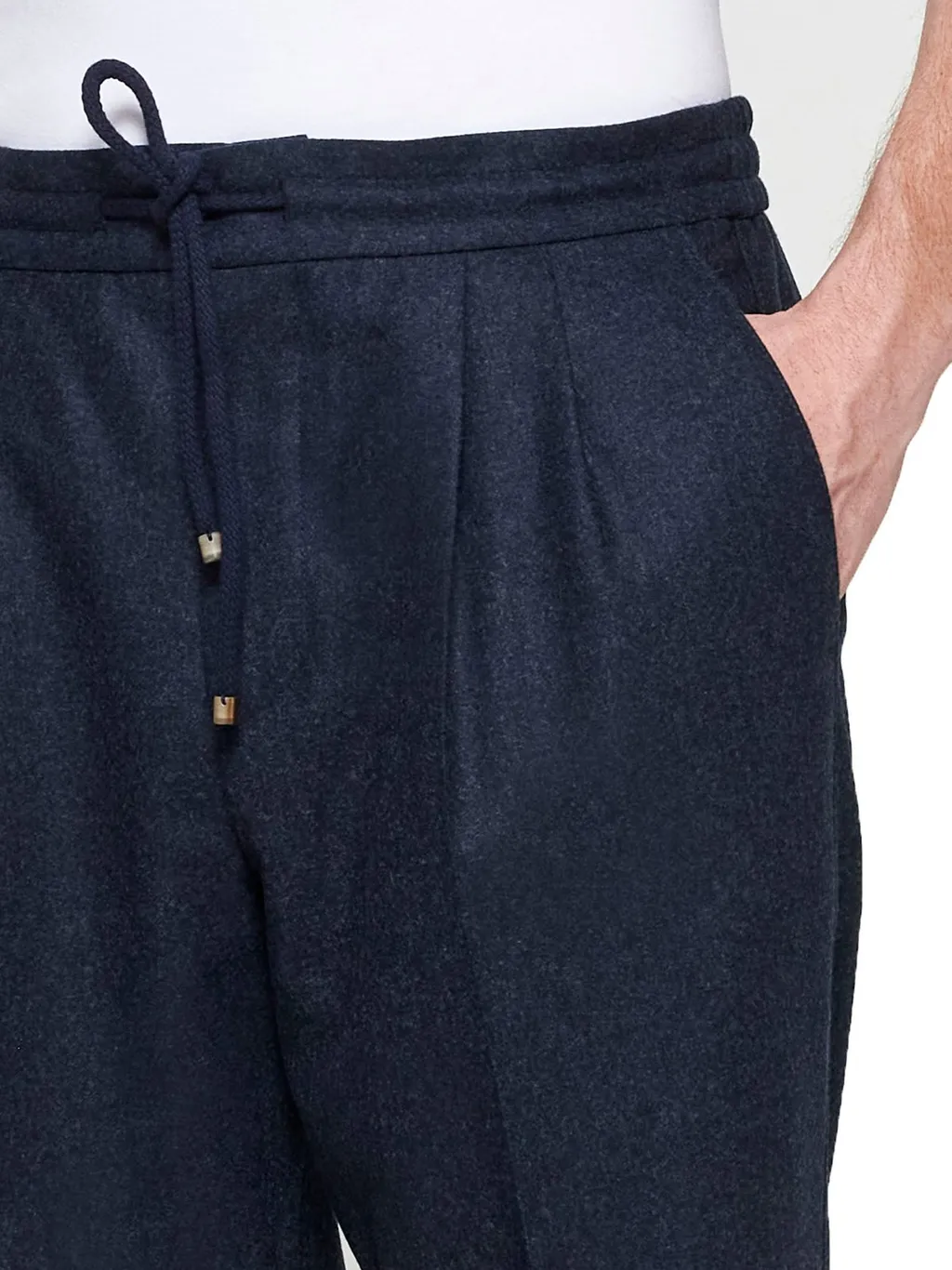 Brunello Cucinelli Drawstring Elastic Waist Pants