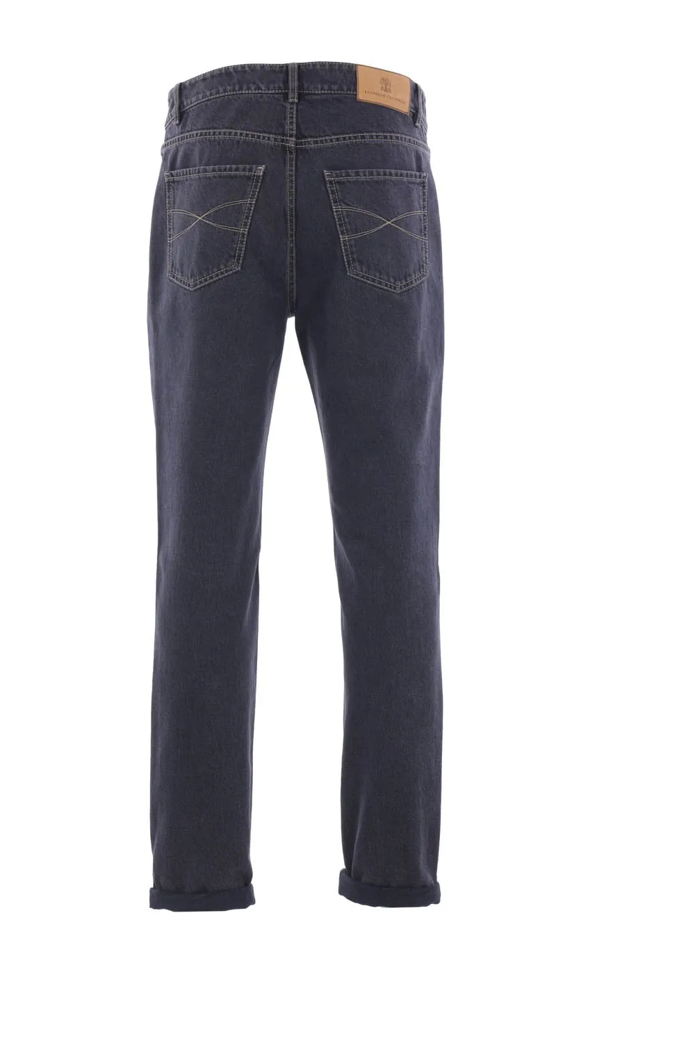 Brunello Cucinelli Logo Patch Skinny Jeans