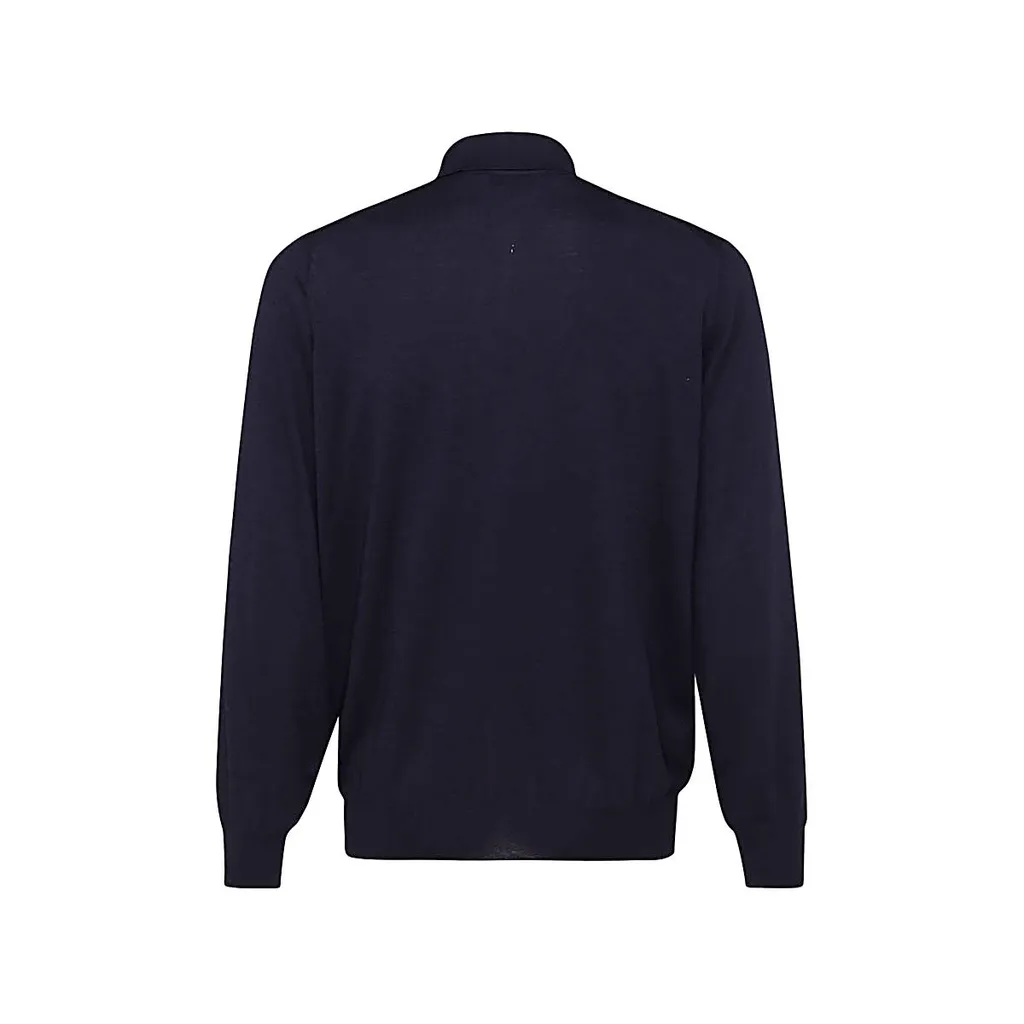 Brunello Cucinelli Long-Sleeved Knitted Polo Shirt