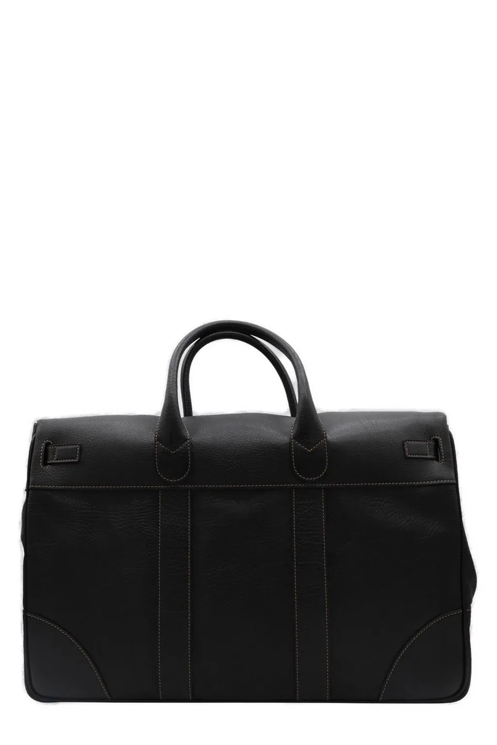 Brunello Cucinelli Weekender Country Logo Detailed Luggage Bag