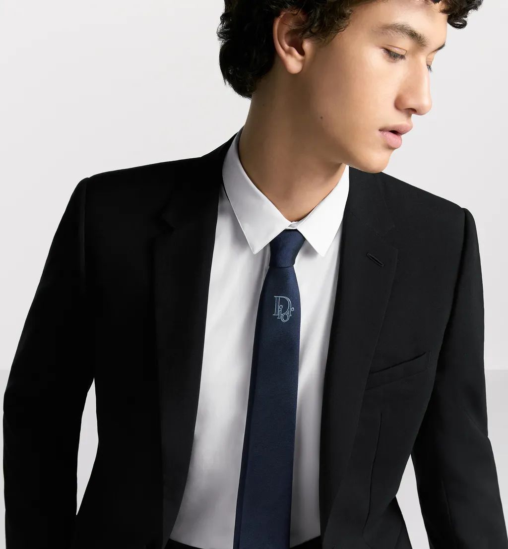 Tie With Centered Dior Oblique