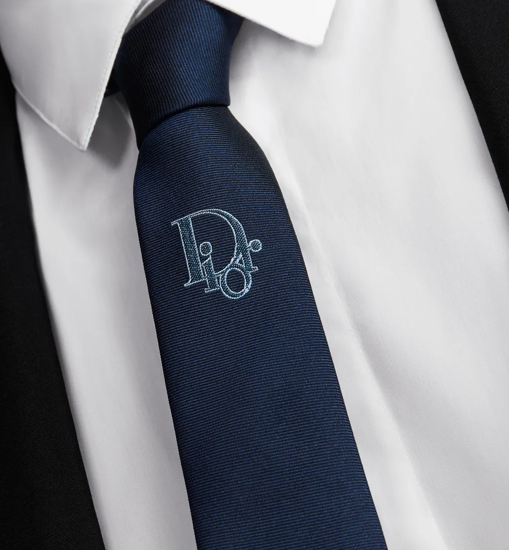 Tie With Centered Dior Oblique