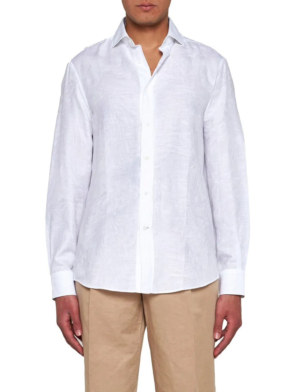 Brunello Cucinelli Long-Sleeved Button-Up Shirt