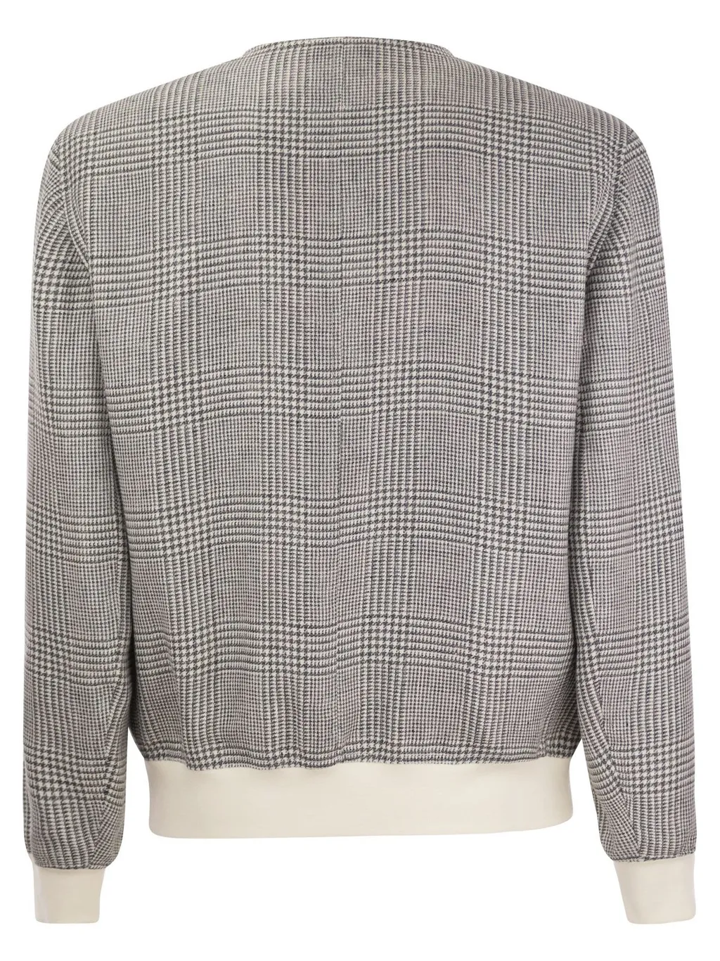 Brunello Cucinelli Checked High-Neck Jacket