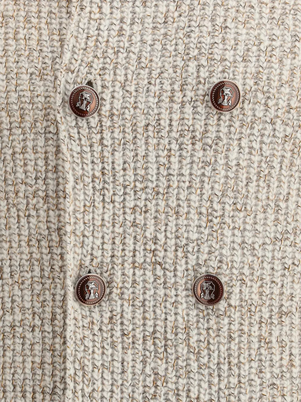 Brunello Cucinelli Double-Breasted Long Sleeved Cardigan