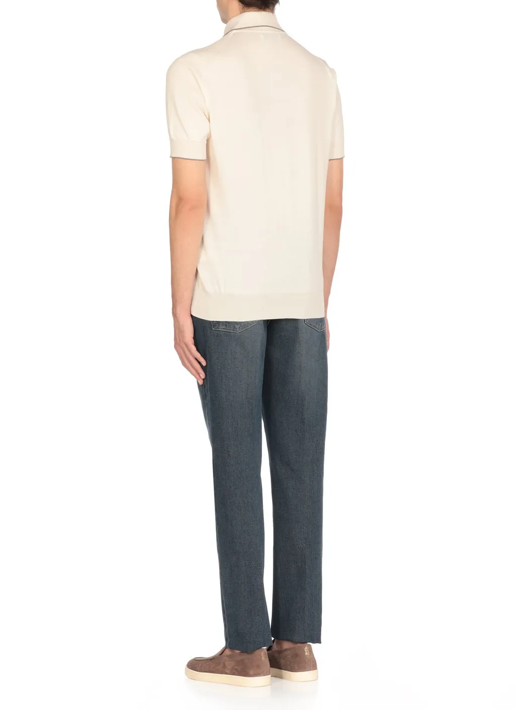 Brunello Cucinelli Short Sleeved Polo Shirt