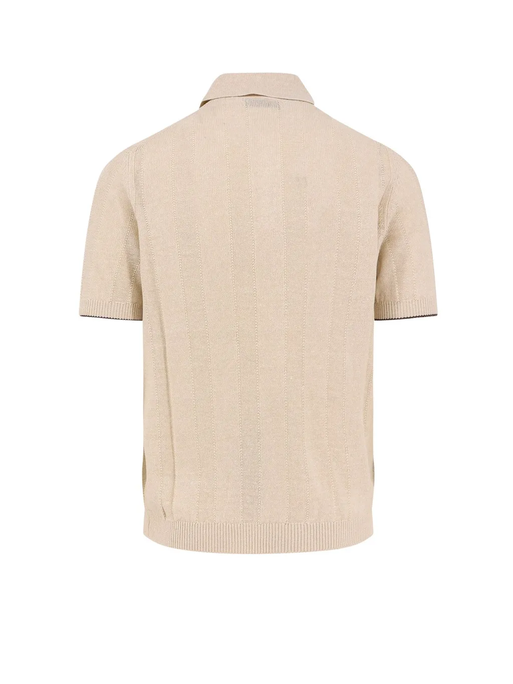 Brunello Cucinelli Short-Sleeved Knitted Polo Shirt