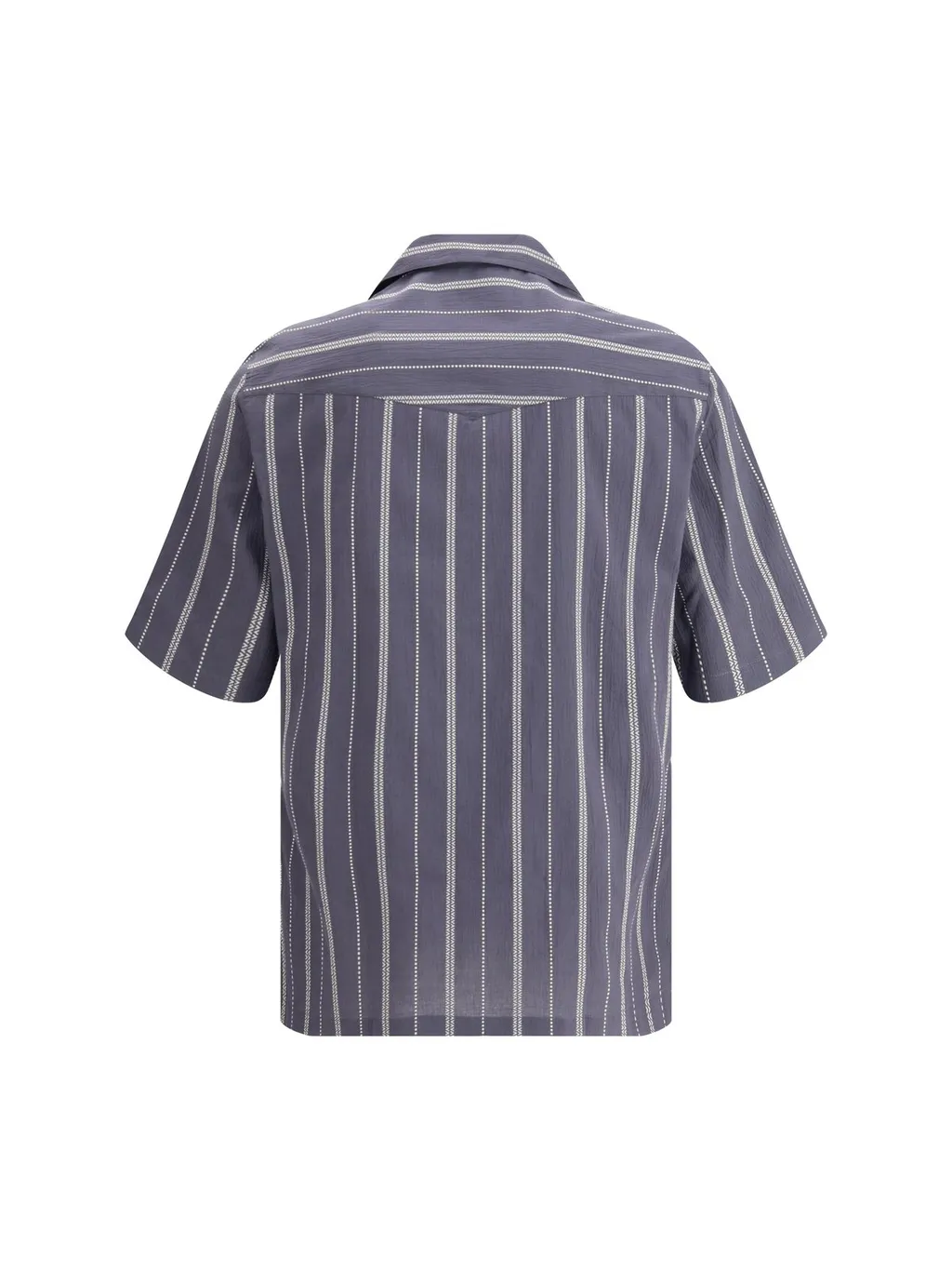 Brunello Cucinelli Striped Short-Sleeved Shirt