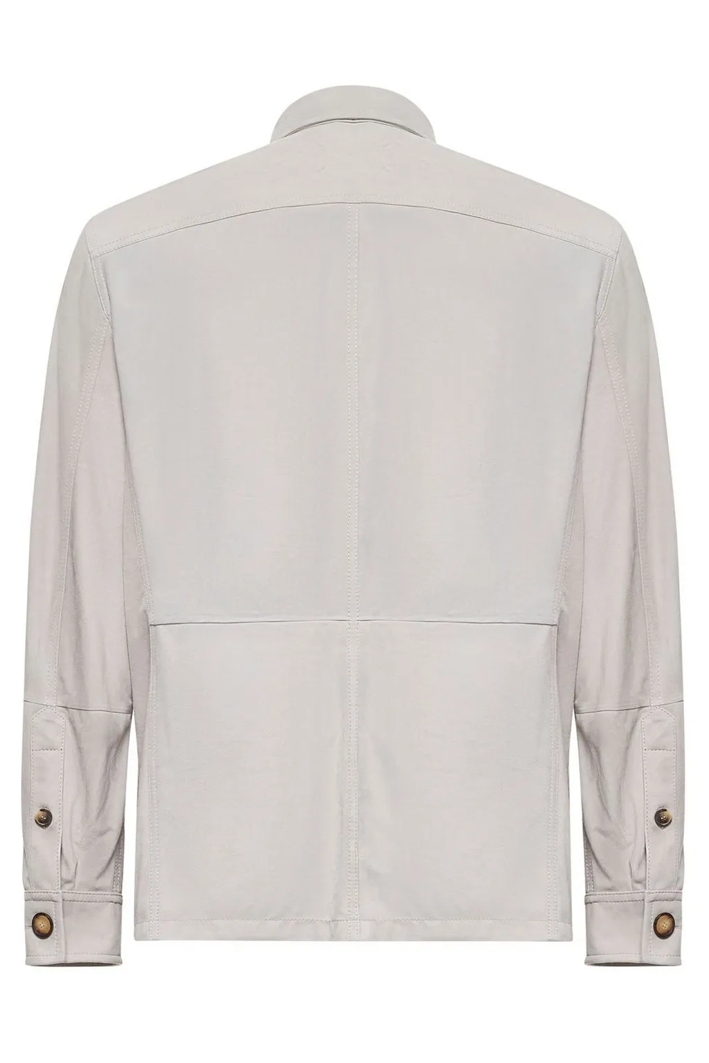 Brunello Cucinelli Buttoned Leather Shirt Jacket