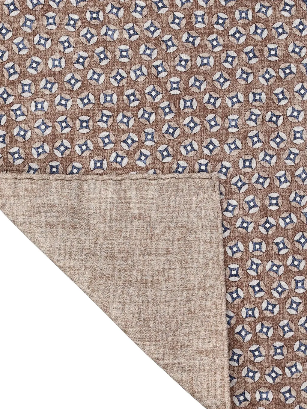 Brunello Cucinelli Logo Patch Patterned Pocket Square