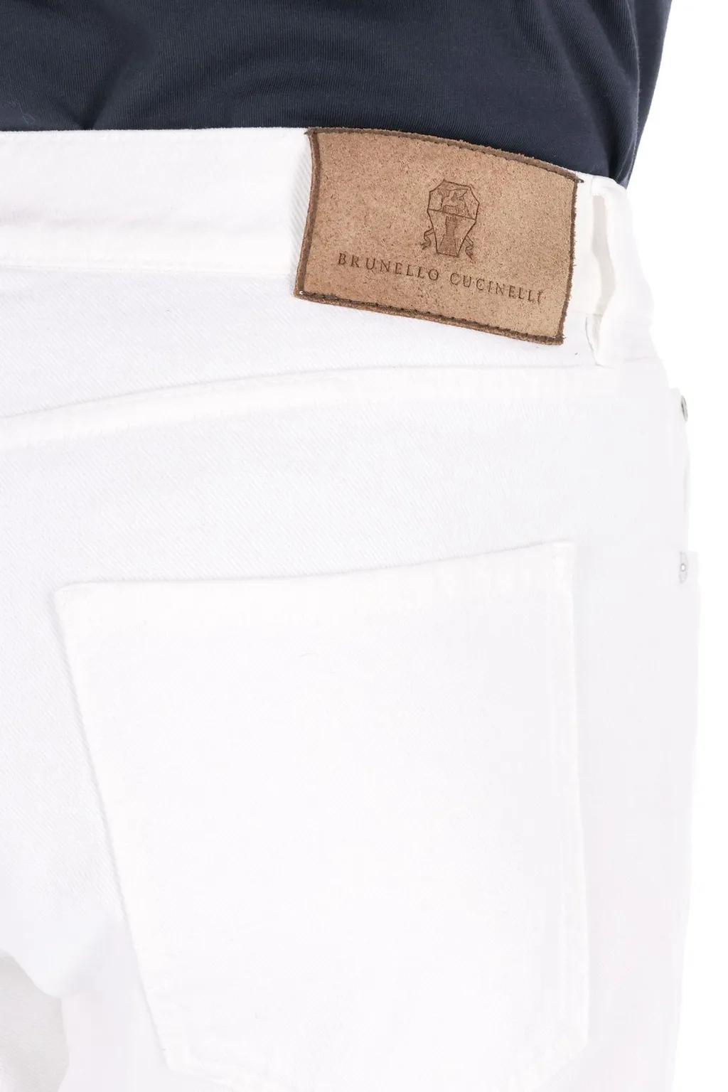 Brunello Cucinelli Logo-Patch Straight-Leg Jeans