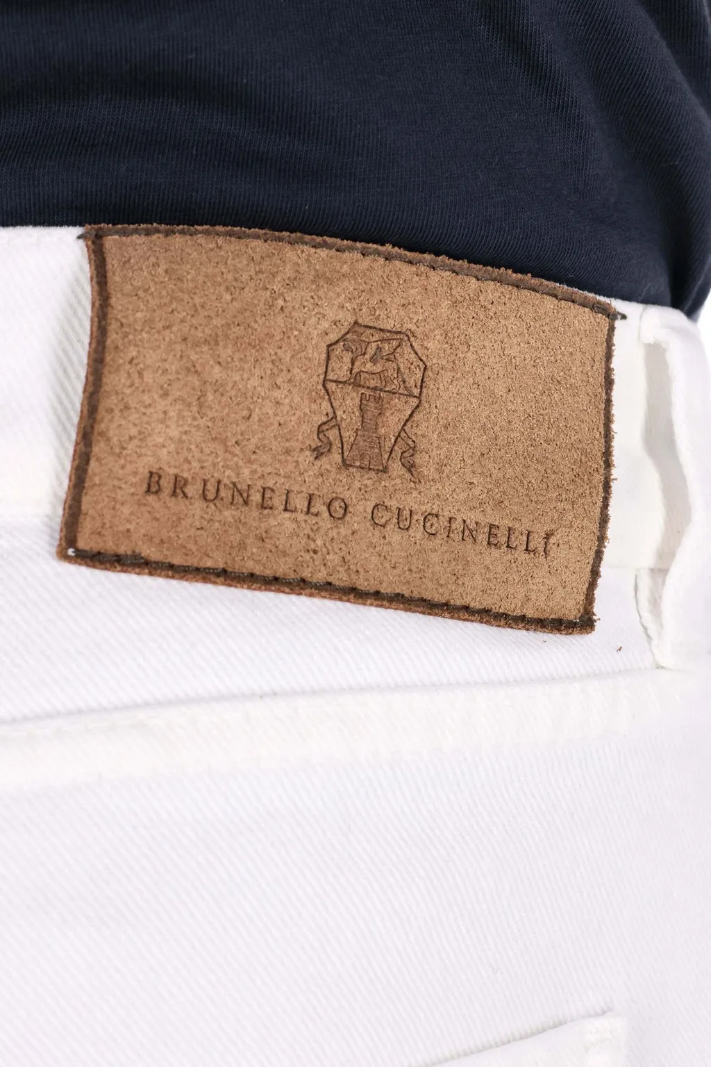 Brunello Cucinelli Logo-Patch Straight-Leg Jeans