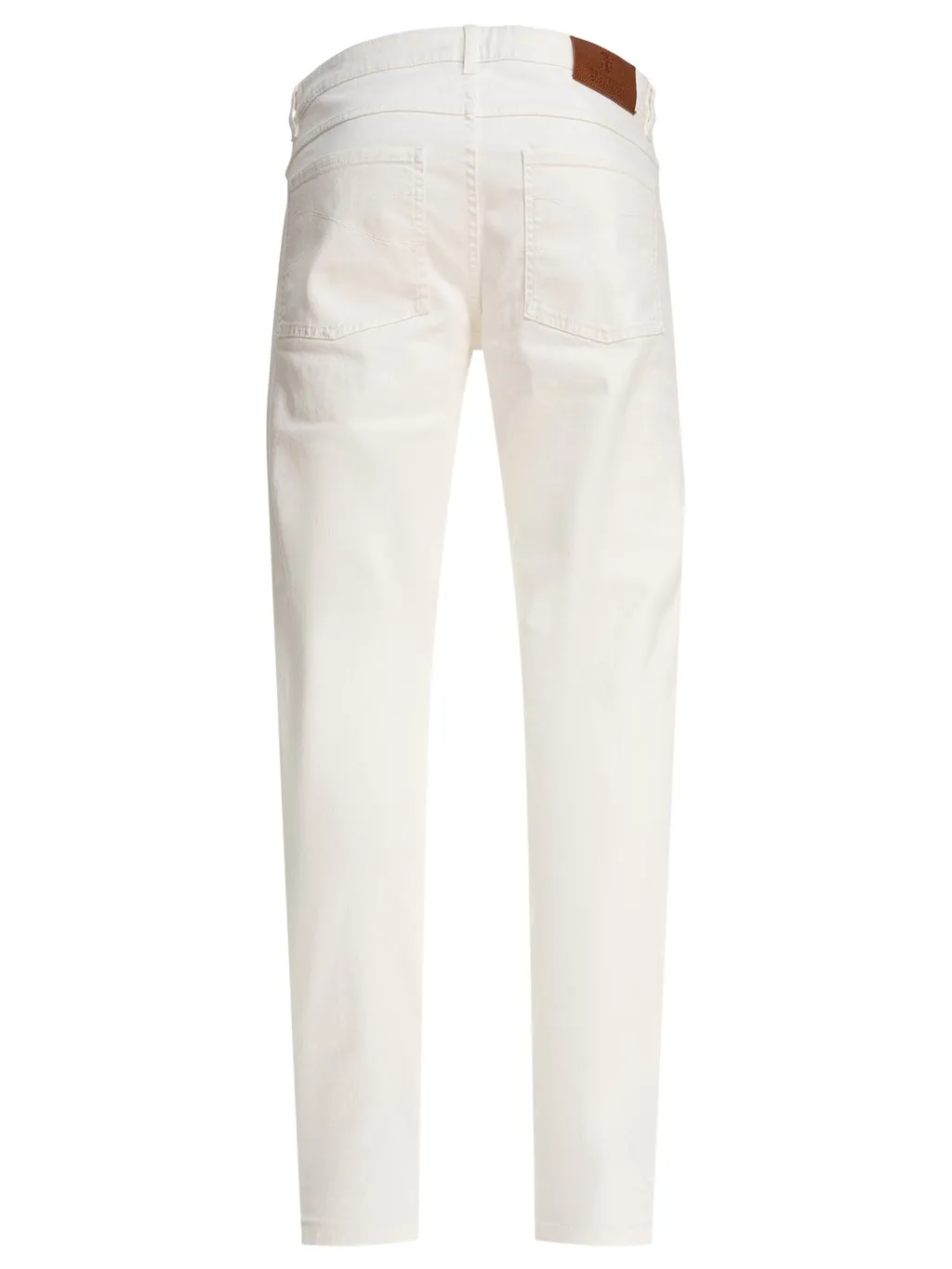 Brunello Cucinelli Logo Embroidered Straight-Leg Jeans