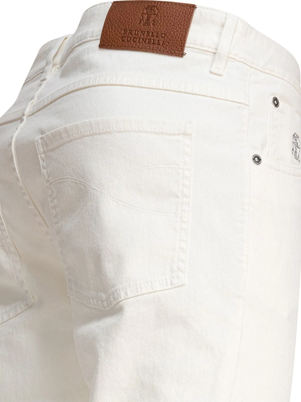 Brunello Cucinelli Logo Embroidered Straight-Leg Jeans