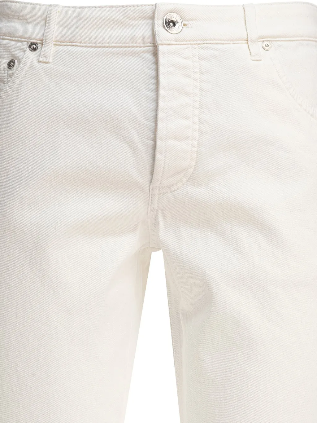 Brunello Cucinelli Logo Embroidered Straight-Leg Jeans